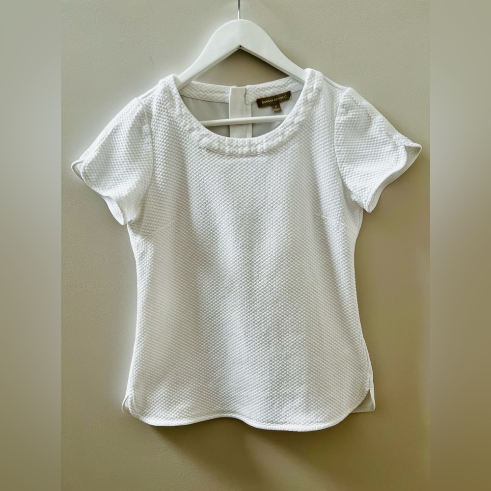 Banana Republic white blouse size 0